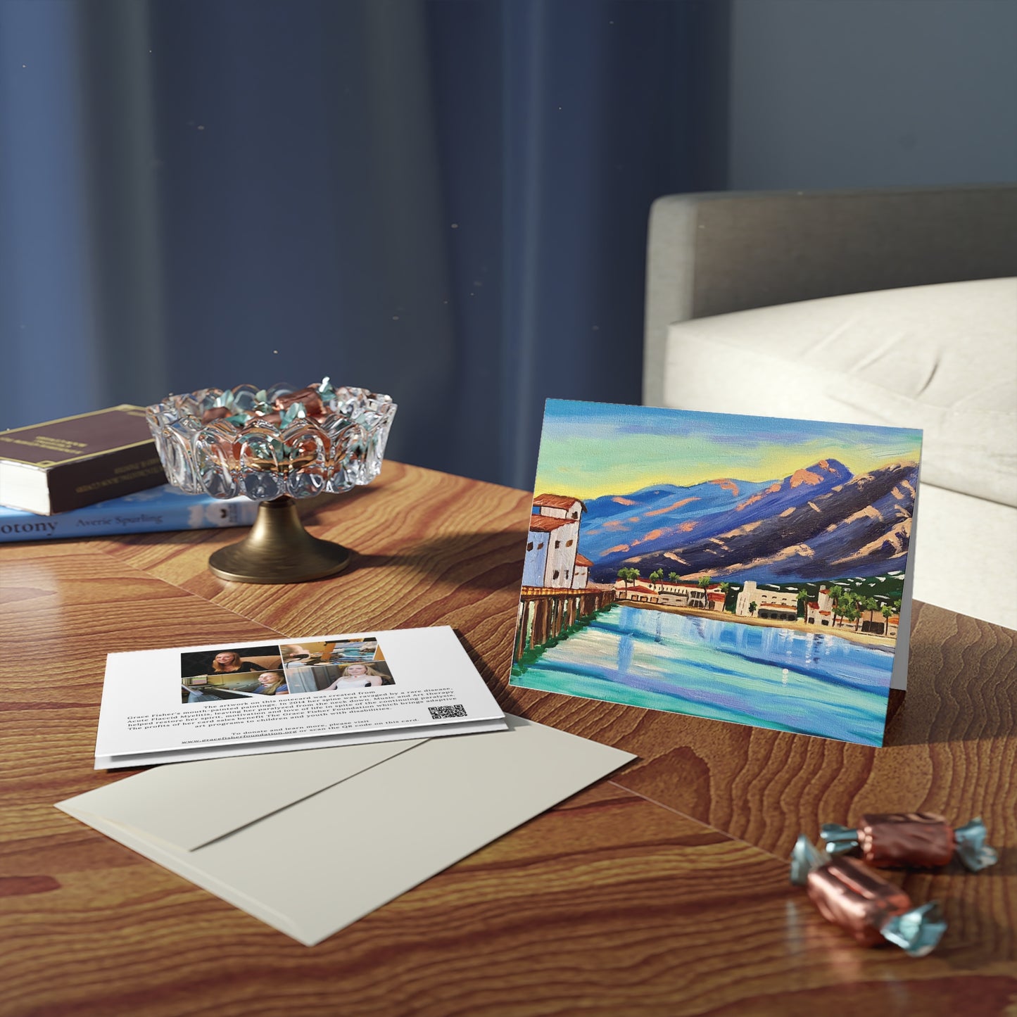 "Santa Barbara Pier" Greeting cards