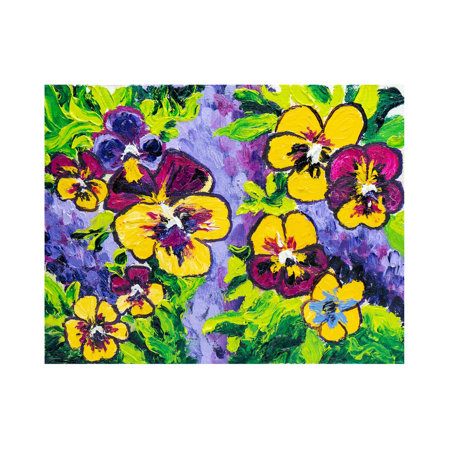 Textured Pansies