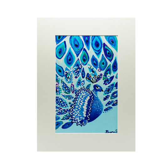 Limited Edition "Blue Peacock" print